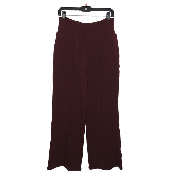 OGL EcoMousse MaxWarm Cozy Thermal Brushed High Waist Flare Pants Berry Sz M - Picture 2 of 13
